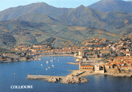 COLLIOURE   Vue Aérienne. La Baie Et L'église ND Des Anges       35 (scan Recto Verso)MH2973 - Collioure