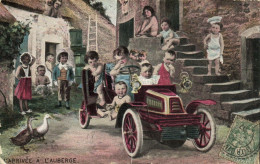 PC CPA MULTIPLE BABIES CHILDREN FANTASY AUTO VINTAGE POSTCARD (b53350) - Sonstige & Ohne Zuordnung