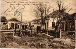 PC SERBIA MILITARY CANTIN PARACIN RAILWAY STATION STREET WAR (a57484) - Serbie