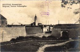 PC SERBIA BEOGRAD BELGRADE KALEMEGDAN AVENUE REAL PHOTO POSTCARD (a57436) - Serbie