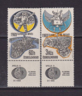 CZECHOSLOVAKIA  - 1969 First Man On The Moon Set Never Hinged Mint - Nuevos