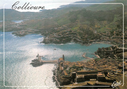 COLLIOURE  Vue Aérienne De La Ville Dominée Par Les Albères       32 (scan Recto Verso)MH2976 - Collioure