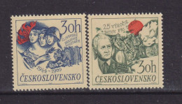 CZECHOSLOVAKIA  - 1969 Battle Of Dukla Set Never Hinged Mint - Ungebraucht