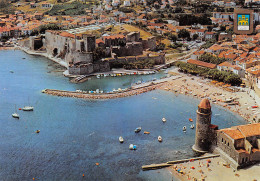 COLLIOURE   Vue Aérienne Sur Le Célèbre Clocher Et Le Château Royal    21 (scan Recto Verso)MH2979 - Collioure