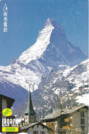 Japan Prepaid Langare Card 3000 - Matterhorn Switzerland Mountain View - Japan