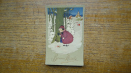 Ancienne Carte De Bonne Année , Petite Fille - Año Nuevo