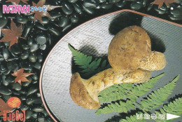 Japan Prepaid Langare Card 3000 - Kansai - Mushrooms Dish Food - Japón