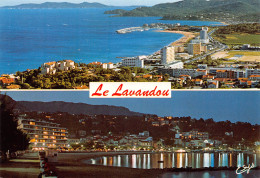 LE LAVANDOU Vue Générale. Au Loin La Favière Et Cap Bénat - Vue De Nuit  25 (scan Recto Verso)MH2984 - Le Lavandou