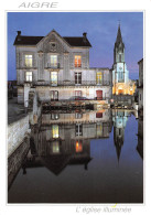 16 AIGRE L'église Et La Maison De Cognac Gautier Reflets Sur L'Aulme   15 (scan Recto Verso)MH2991 - Chateauneuf Sur Charente