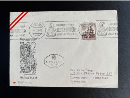 AUSTRIA 1959 LETTER MARIAZELL TO LUXEMBOURG 19-01-1959 OOSTENRIJK OSTERREICH FDC - Lettres & Documents