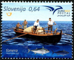Slovenia Year 2015 Stamp - Fishing Boat EUROMED Issue - Eslovenia
