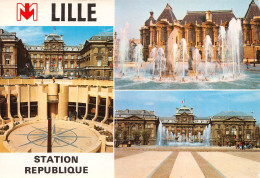 59 LILLE  Le Métro  Station République      22 (scan Recto Verso)MH2995 - Lille