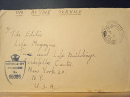 Grande Bretagne FPO 308, 24/05/1945, Passed By Censor N°15095 Pour Les USA Life Magazine - Cartas & Documentos