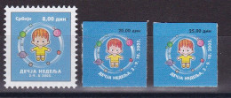 Serbia 2005 Children Week Planets Of The Solar System Tax Charity Surcharge Self-adhesive Sticker - Servië