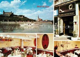 73477904 Bratislava Pressburg Pozsony Vinny Restaurant Blick Ueber Die Donau Zur - Eslovaquia