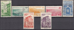 MONACO  384 V, 385, 387, 389, 391-393, Gestempelt, Ansichten, 1949 - Usados