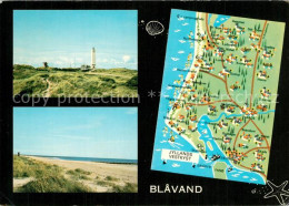 73477719 Blavand Leuchtturm Strand Panoramakarte Blavand - Danemark