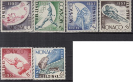 MONACO  458-463, Postfrisch **/*, Olympische Sommerspiele Helsinki, 1953 - Nuevos