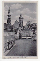 39030007 - Pirna Mit Markt Und Canaletto - Haus Gelaufen Von 1943 Kleiner Knick Oben In Der Mitte, Sonst Gut Erhalten. - Pirna