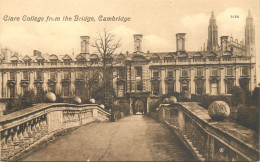 United Kingdom England Cambridge Clare College From The Bridge - Cambridge