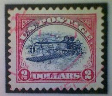 United States, Scott #4806a, Used(o), 2013, Inverted Jenny, Single, $2, Blue, Black, And Red - Used Stamps