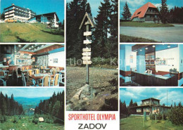 73374346 Zadov Stachy Sporthotel Olympia Bar Restaurant Rezeption Berglift Wegwe - Tchéquie