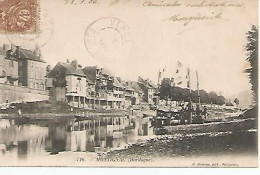 CPA MONTIGNAC 24 Dordogne.FÊTE Sur L'eau? Animée.1906 - Montignac-sur-Vézère