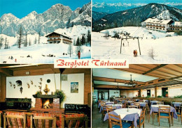 73373311 Ramsau Dachstein Steiermark Berghotel Tuerlwand Kamin Restaurant Winter - Autres & Non Classés