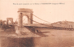 13-TARASCON PONT SUSPENDU SUR LE RHONE-N°LP5118-B/0201 - Tarascon