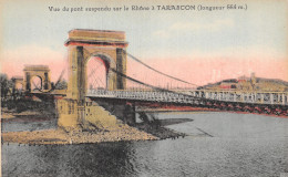 13-TARASCON PONT SUSPENDU SUR LE RHONE-N°LP5118-B/0207 - Tarascon