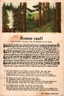 H2007 - W. Ficker Liedkarte - Komm Rauf - Erzgebirgisches Volkslied - Musique Et Musiciens