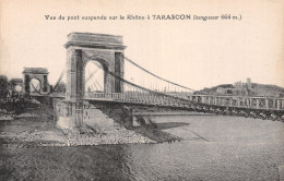 13-TARASCON PONT SUSPENDU SUR LE RHONE-N°LP5118-A/0221 - Tarascon