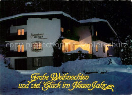 73373276 Brixlegg Tirol Gaestehaus Steiner Im Winter Nachtaufnahme Weihnachtskar - Altri & Non Classificati