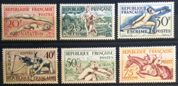 FRANCE                             N° 960/965                               NEUF** - Unused Stamps