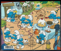 Belgie 2008 - OBP BL159° (3809/13) Smurfen - Bandes Dessinées