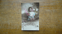 Ancienne Carte , Petite Fille - Portraits