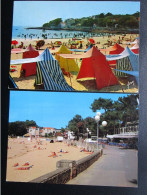 CP 17  Charente Maritime SAINT PALAIS SUR MER Lot De 2 Cartes Postales - La Plage - Saint-Palais-sur-Mer