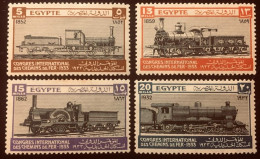 EGIPTO. Reino 1933 12 CONGRESO INTERNACIONAL DE FERROCARRILES - Unused Stamps