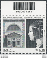 2009 Italia Pinacoteca Ambrosiana Codice A Barre MNH Unif. 3169cb - Altri & Non Classificati