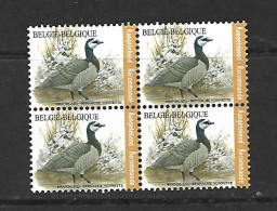 OCB 4912 Postfris Zonder Scharnier ** In Blok Van 4 - 1985-.. Oiseaux (Buzin)