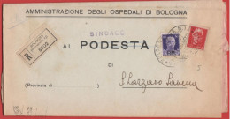 ITALIA - Storia Postale Luogotenenza - 1945 - 50c Imperiale P.M. + 2 Lire Imperiale Senza Fasci - Raccomandata + Piego M - Marcofilie