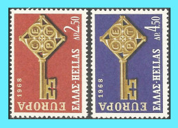 GREECE- GRECE - HELLAS 1968: Europa Set MNH** - Unused Stamps