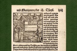 ST-DE Martin Luthers Protestantische Reformation Tod Hinrichtungen Holzschnitt 1557 Ludwig Rabus #F - Prints & Engravings