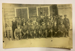 PILVIŠKIAI FOTO POSTCARD LITHUANIA KARIUOMENĖ ŠAULIAI ŠAULĖS 1932 VALDŽIOS VIDURINĖ MOKYKLA IŠKABA - Litauen