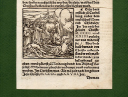 ST-DE Martin Luthers Protestantische Reformation Tod Hinrichtungen Holzschnitt 1557 Ludwig Rabus #H - Prints & Engravings