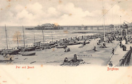 England - BRIGHTON (Sx) Pier And Beach - Publ. Stengel & Co.  - Brighton