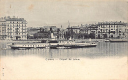 Suisse - Genève - Départ De Bateau - Bateau-Salon Aigle - Dampfer - Ed. Jullien Frères 2124 - Genève