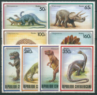 Zentralafrikanische Republik 1988 Dinosaurier 1312/19 Postfrisch - Repubblica Centroafricana