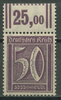 Deutsches Reich 1921 Ziffer WZ 2, Walzendruck 183 A W OR 2'9'2 Postfrisch - Ongebruikt