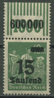 Deutsches Reich 1923 Mit Aufdruck Walze Oberrand 279 B W OR 2'9'2 Postfrisch - Ungebraucht